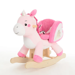 TALENTBABY Baby Rocking Horse, Ride Unicorn, Kid Ride On Toy for 6 Month-3 Year Old, Infant (Boy Girl) Plush Animal Rocker, Toddler/Child Stuffed Ride Toy - TALENTBABY